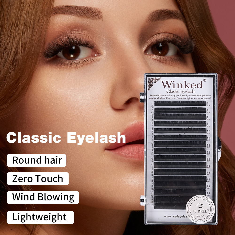 Wholesale Siberian Individual Faux Mink Easy Fan Professional Classic Eyelash Tray Volume Lash Extensions