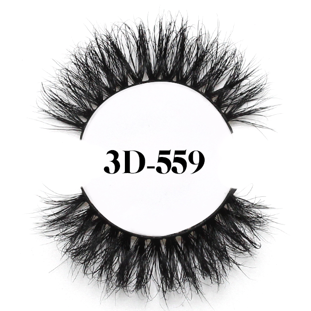 3D False Eyelashes Handmade Fake Mink Eyelashes Black Nature Fluffy Soft Reusable