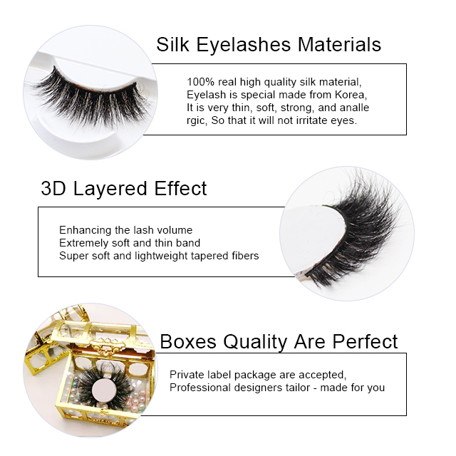 Professional Diamond Synthetic Hair Faux Mink Eyelash