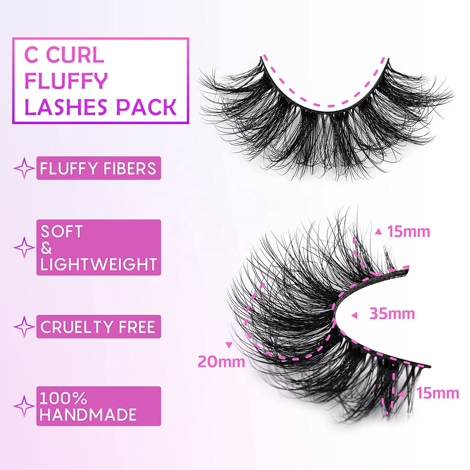 Cruelty individual Fashion 3d Faux 25mm Mink Lashes