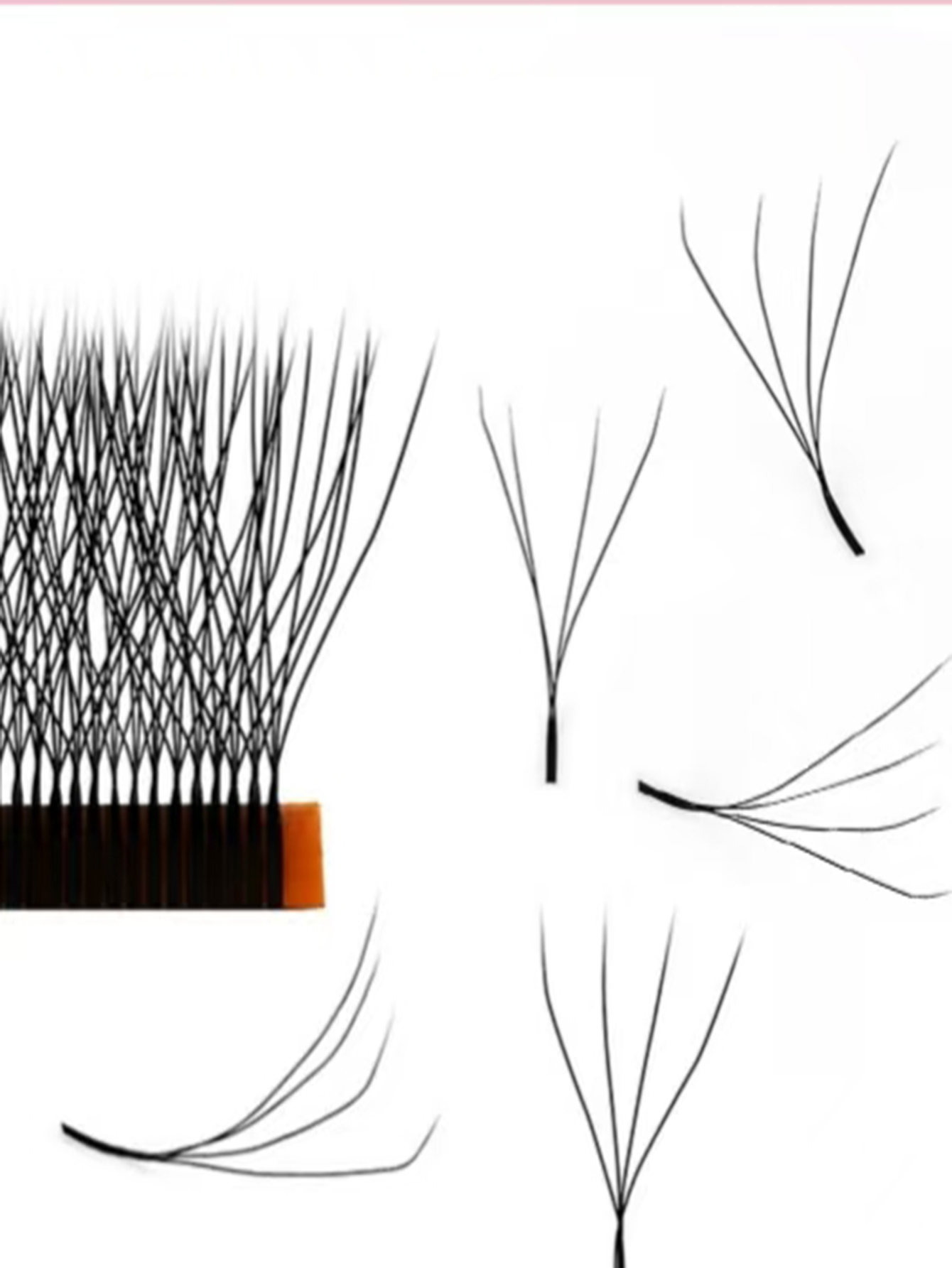 4d W Eyelash Extension Lashes Wholesale Lash 0.07 C Curl Silk W Style Eyelash Extension Supplie