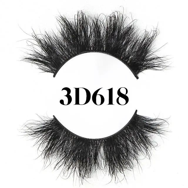 Natural False 3d Faux 25mm Mink Lashes