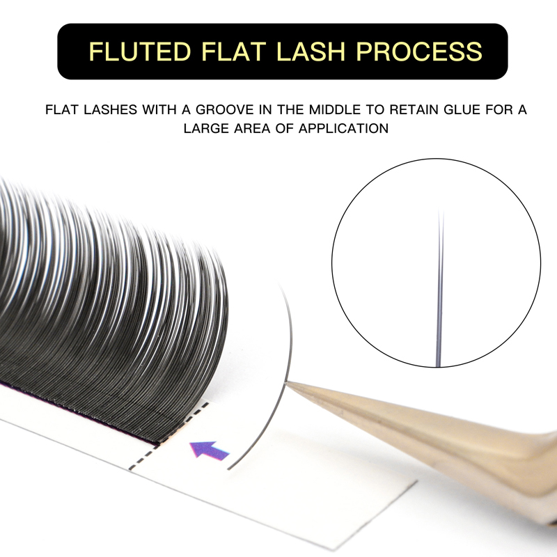 Flat lashes 0.1 0.15 0.20 Ellipse Flat Lashes C CC D DD Curl Flat eyelash extensions Matte Black Eyelash Extensions 9-16 MIX (D-0.15, 9-16 MIX) 